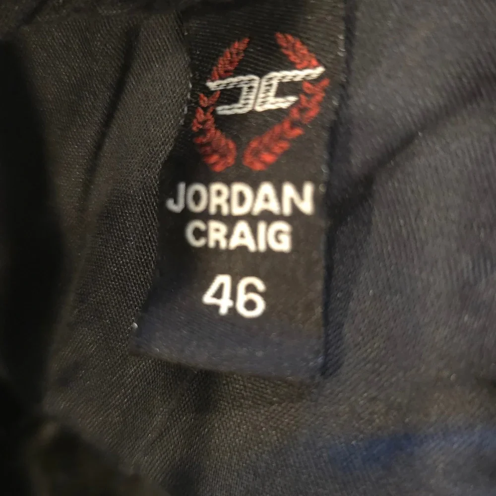 Jordan Craig Legacy Denim Shorts 46 Raw Hem Distress Splatter Stripe‎ Gold Black - Picture 5 of 14